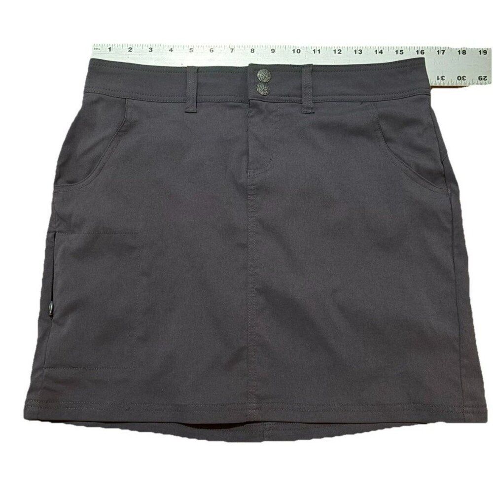 PRANA Skort Halle Skirt Athletic Tennis Golf Gray 6